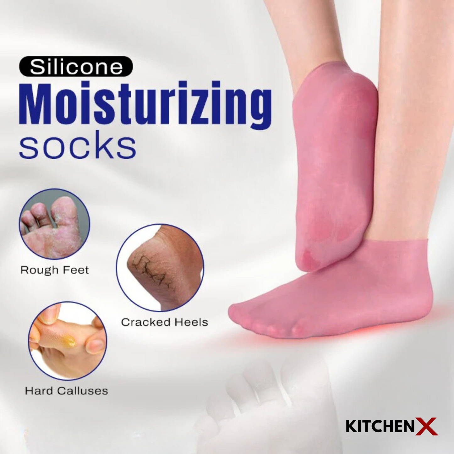 High Quality Silicone Moisturising Gel Socks