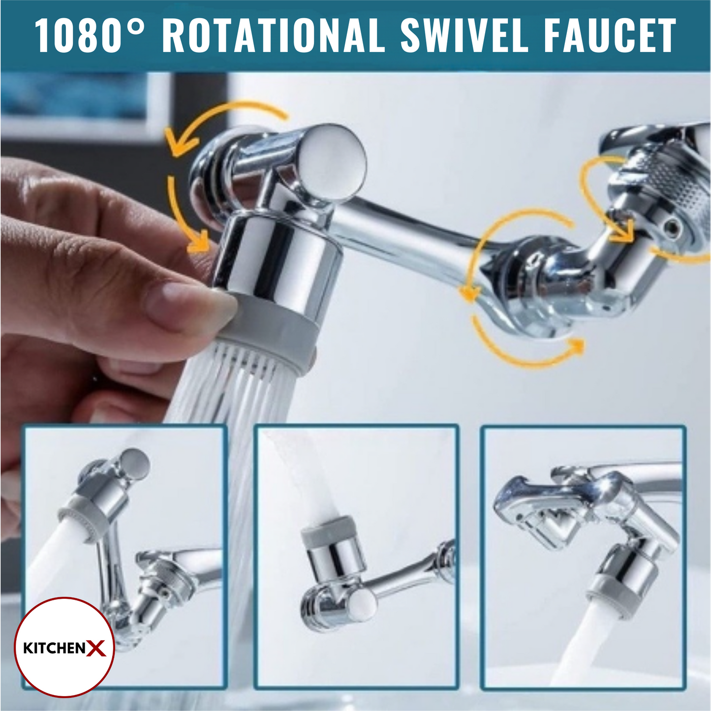 1080 Degree Rotating Swivel Faucet - (FREE Delivery)