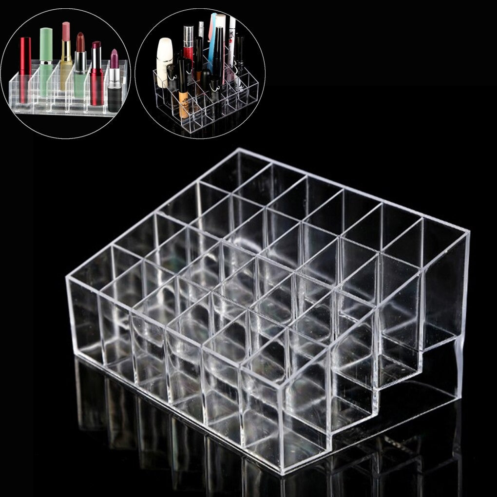 24 Grid Acrylic Lipstick/Cosmetic Organiser - (HIGH Quality)