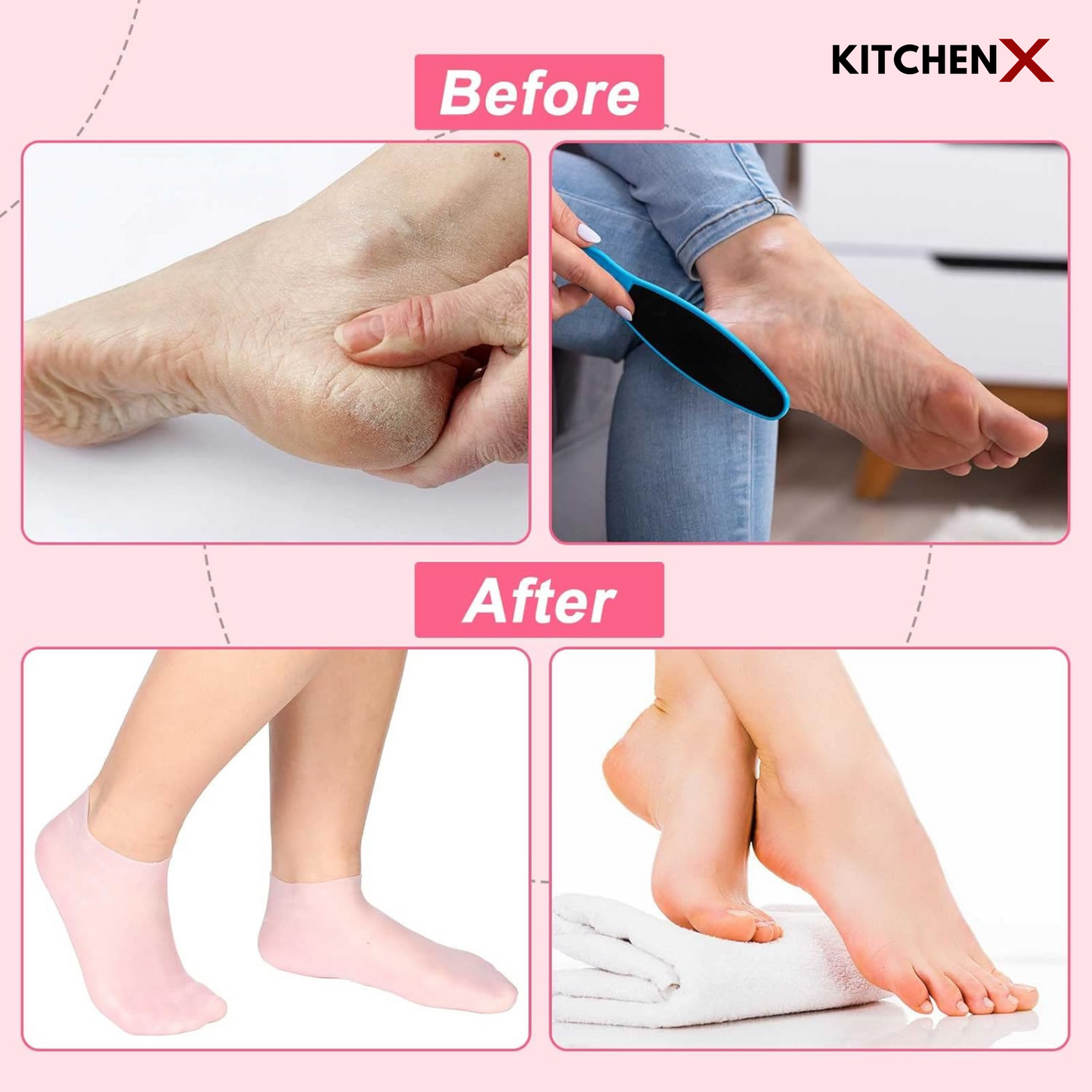 High Quality Silicone Moisturising Gel Socks