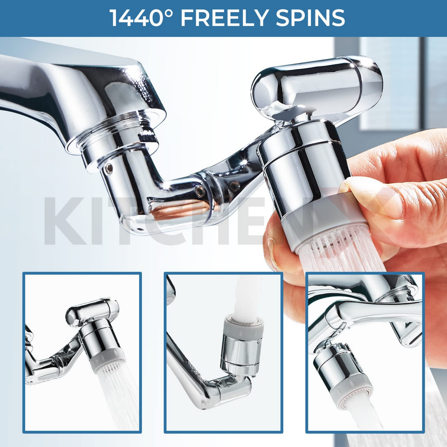 1080 Degree Rotating Swivel Faucet - (FREE Delivery)