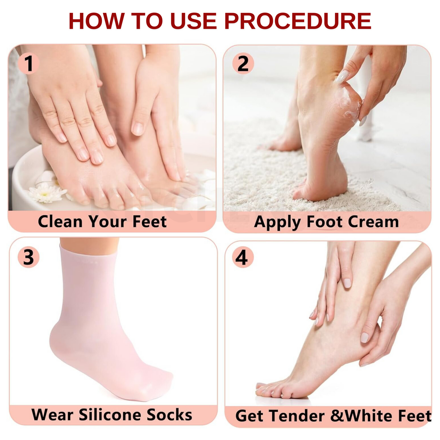 High Quality Silicone Moisturising Gel Socks
