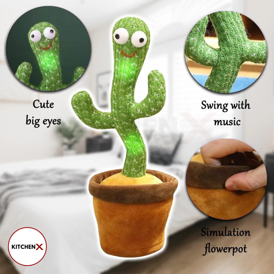 Dancing Cactus Toy with Music & Light