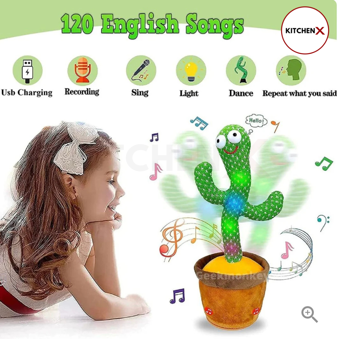 Dancing Cactus Toy with Music & Light