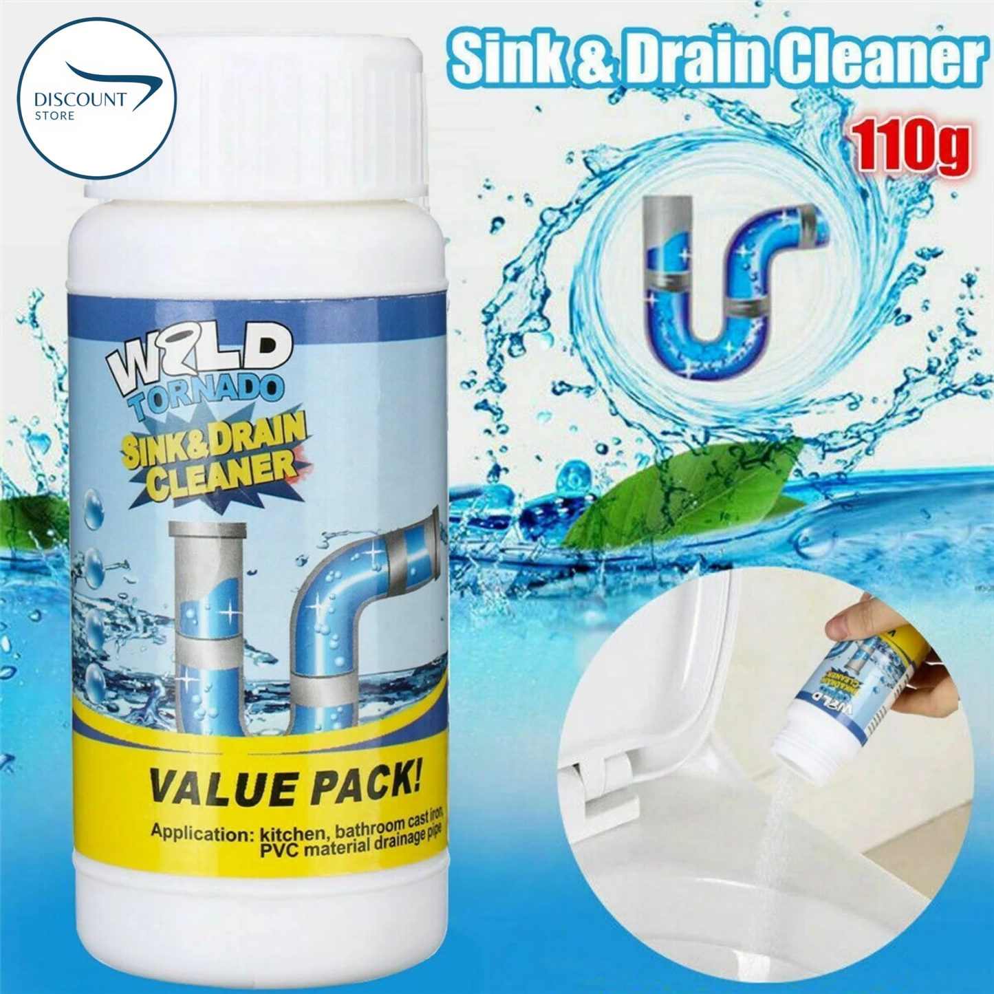 Powerful Sink Drain & Sink Cleaner | Buy 1 Get 1 Free Offer