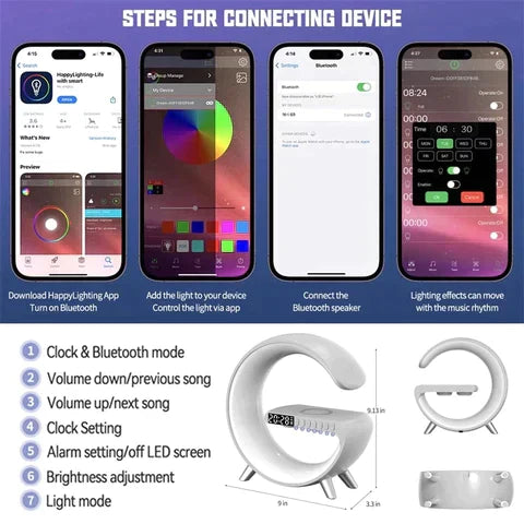 G-LAMP - Wireless Charging Speaker
