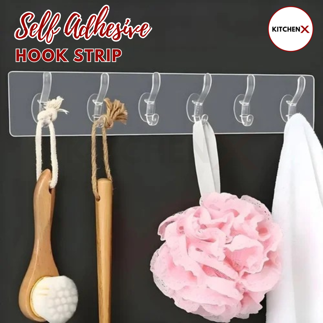 Self Adhesive Wall Mounted Hooks Strip