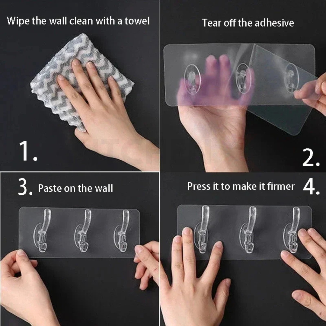 Self Adhesive Wall Mounted Hooks Strip