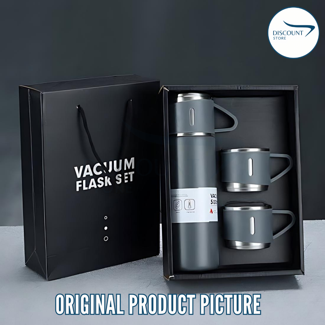 3 in 1 Hot & Cool Vacuum Flask Set - (FREE Delivery)