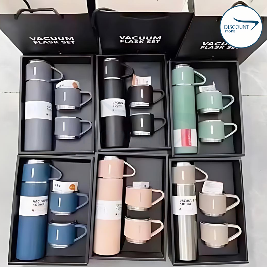 3 in 1 Hot & Cool Vacuum Flask Set - (FREE Delivery)