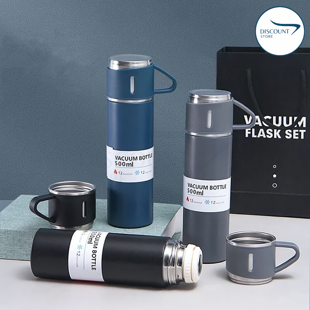 3 in 1 Hot & Cool Vacuum Flask Set - (FREE Delivery)