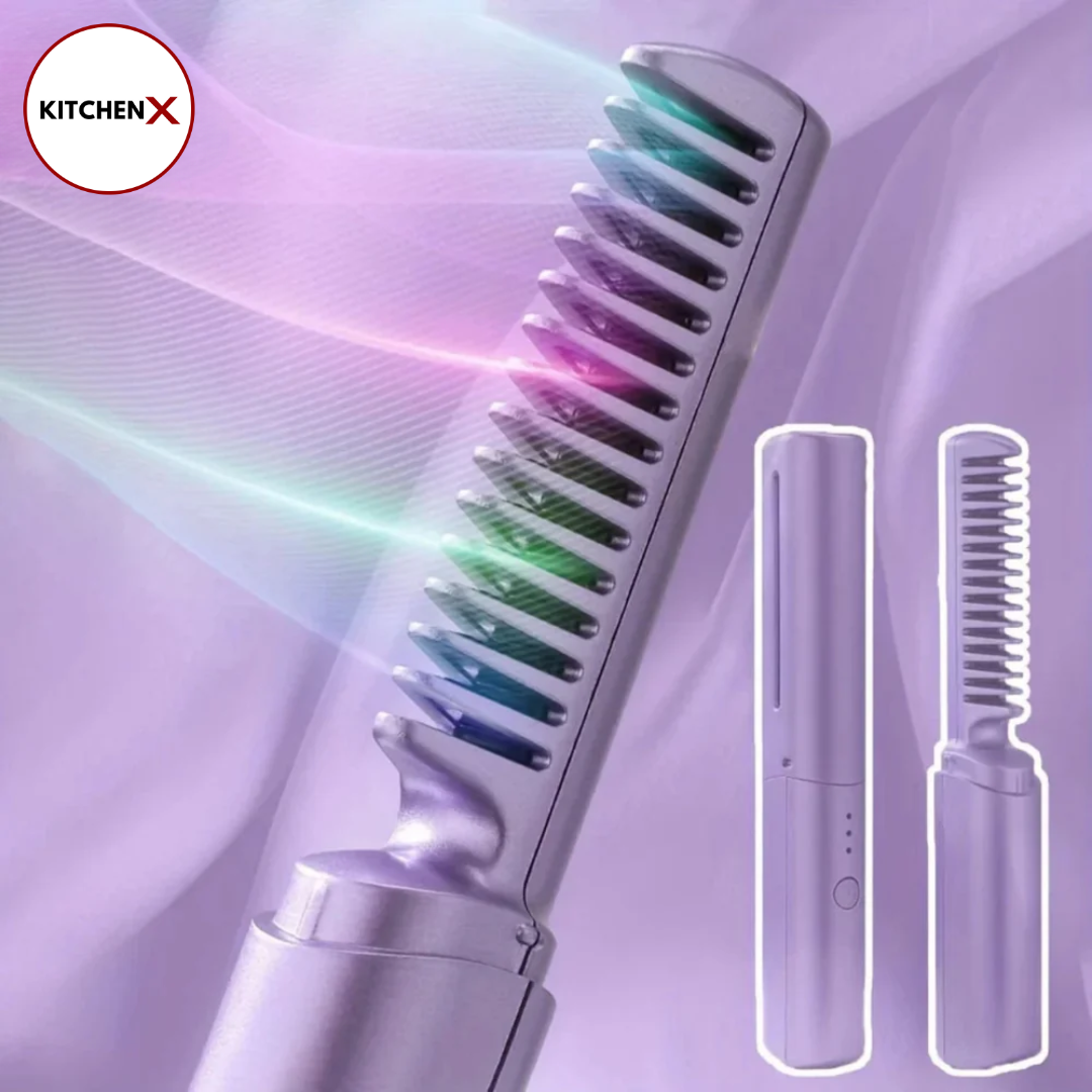 Wireless 2 in 1 Professional Hair Straightener Comb - (FREE Delivery)
