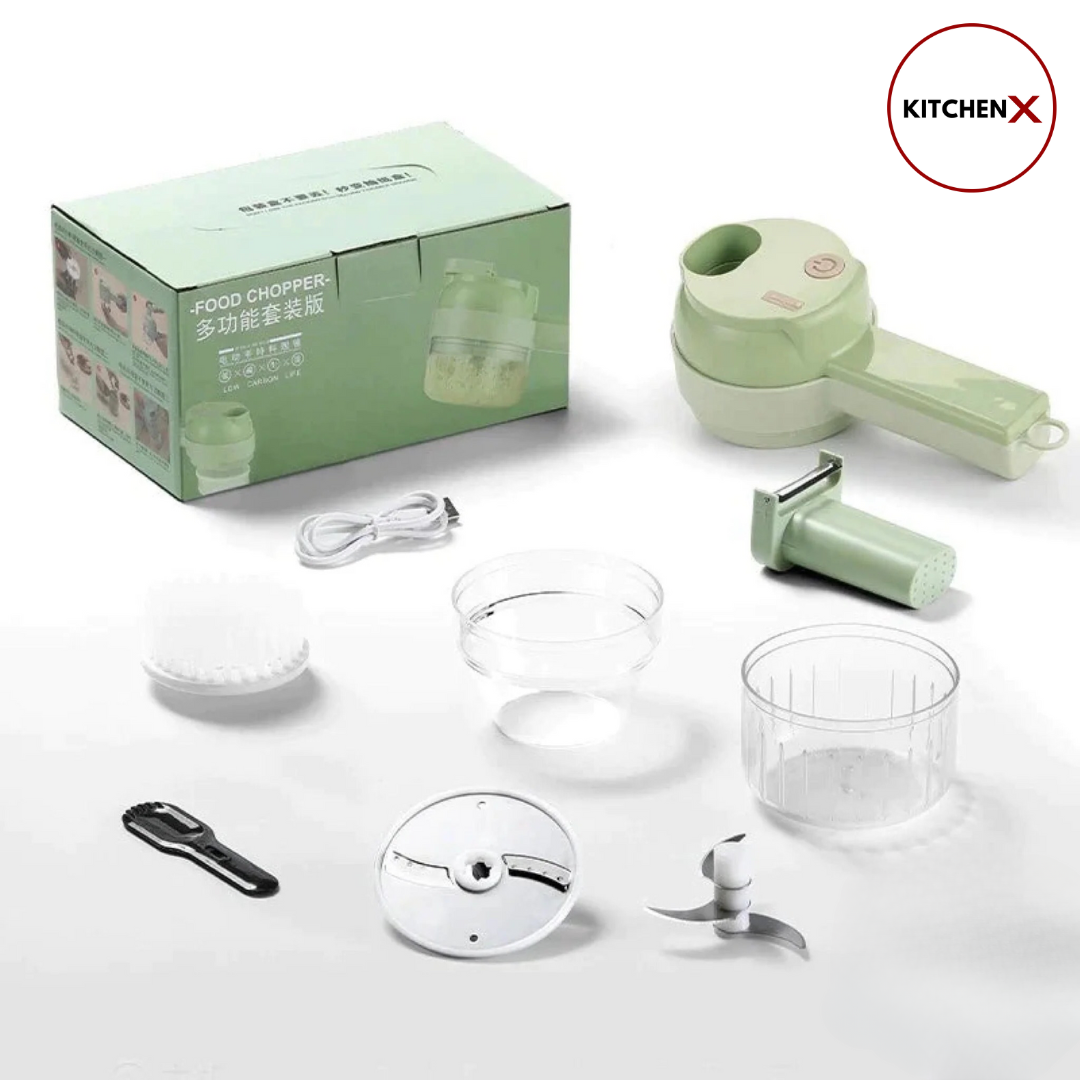 4 in 1 Handheld Electric Vegetable Cutter (IMPORTED)