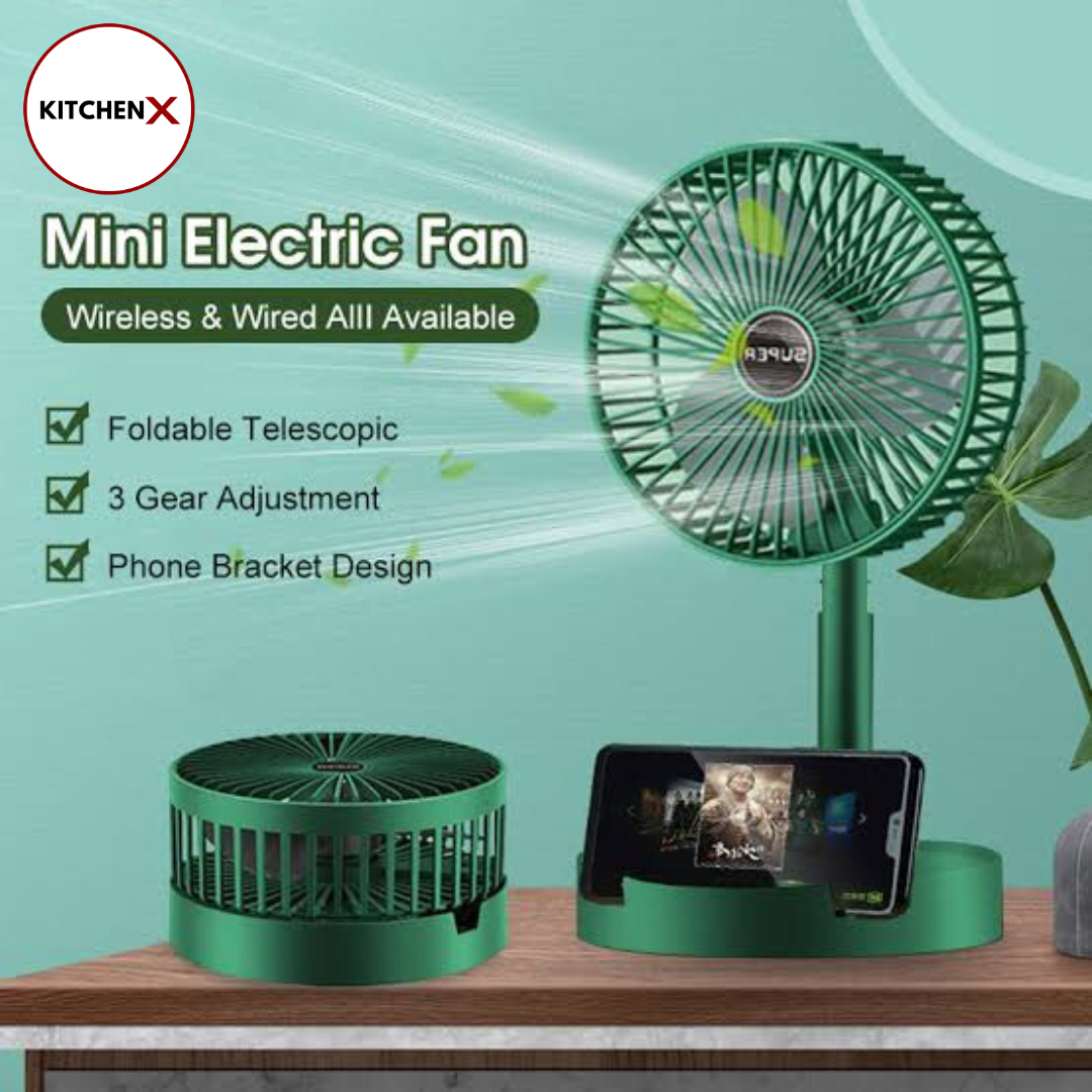 Portable Telescopic Folding Fan