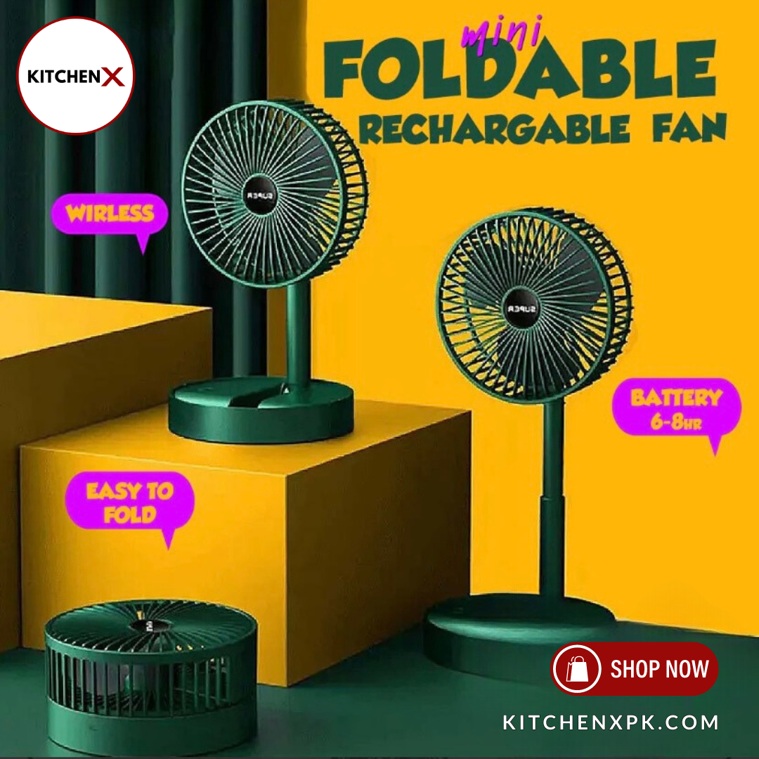 Portable Telescopic Folding Fan