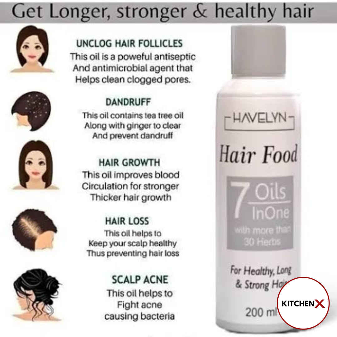 7 in 1 Havelyn Hair Food Oil - (FREE Delivery)