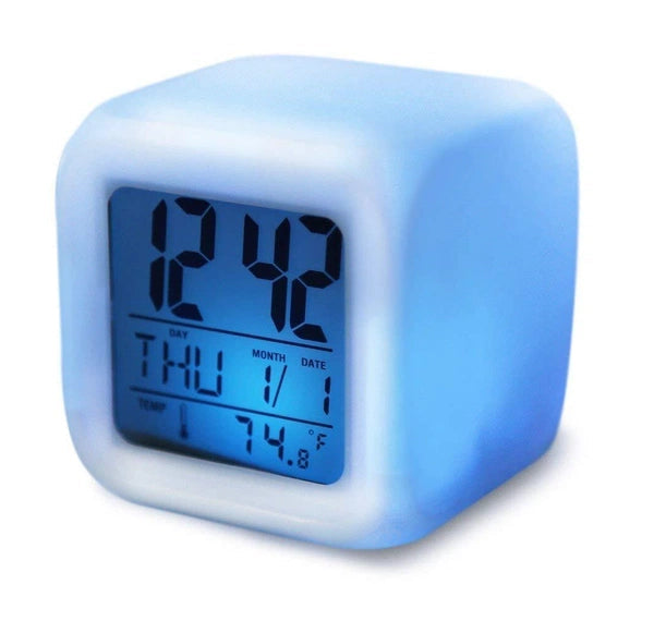 Colorful alarm clock LED
