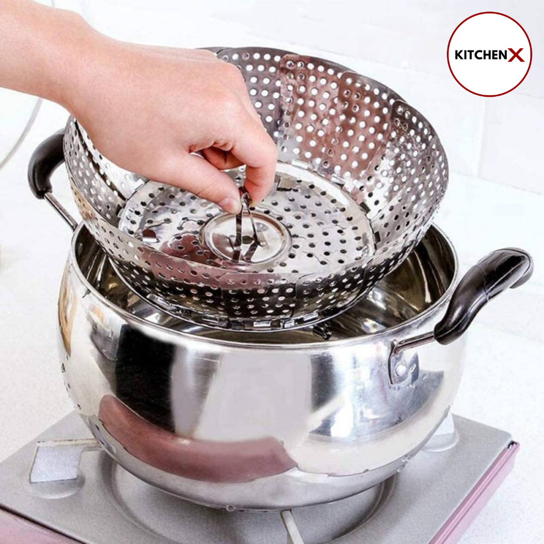 Stainless Steel Folding Steamer Basket