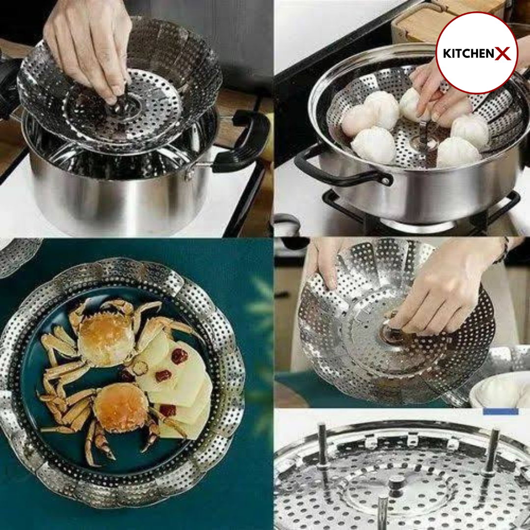 Stainless Steel Folding Steamer Basket