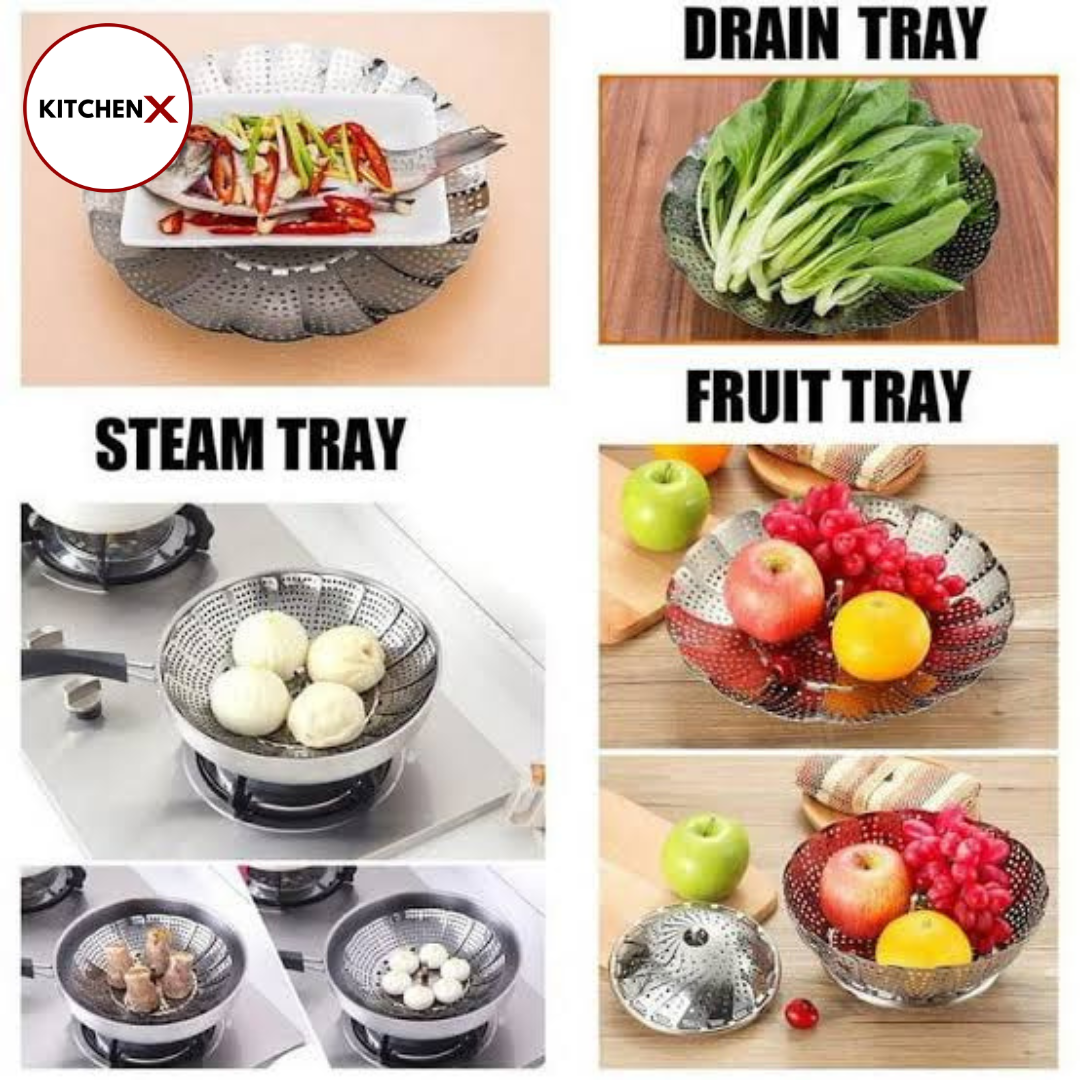Stainless Steel Folding Steamer Basket