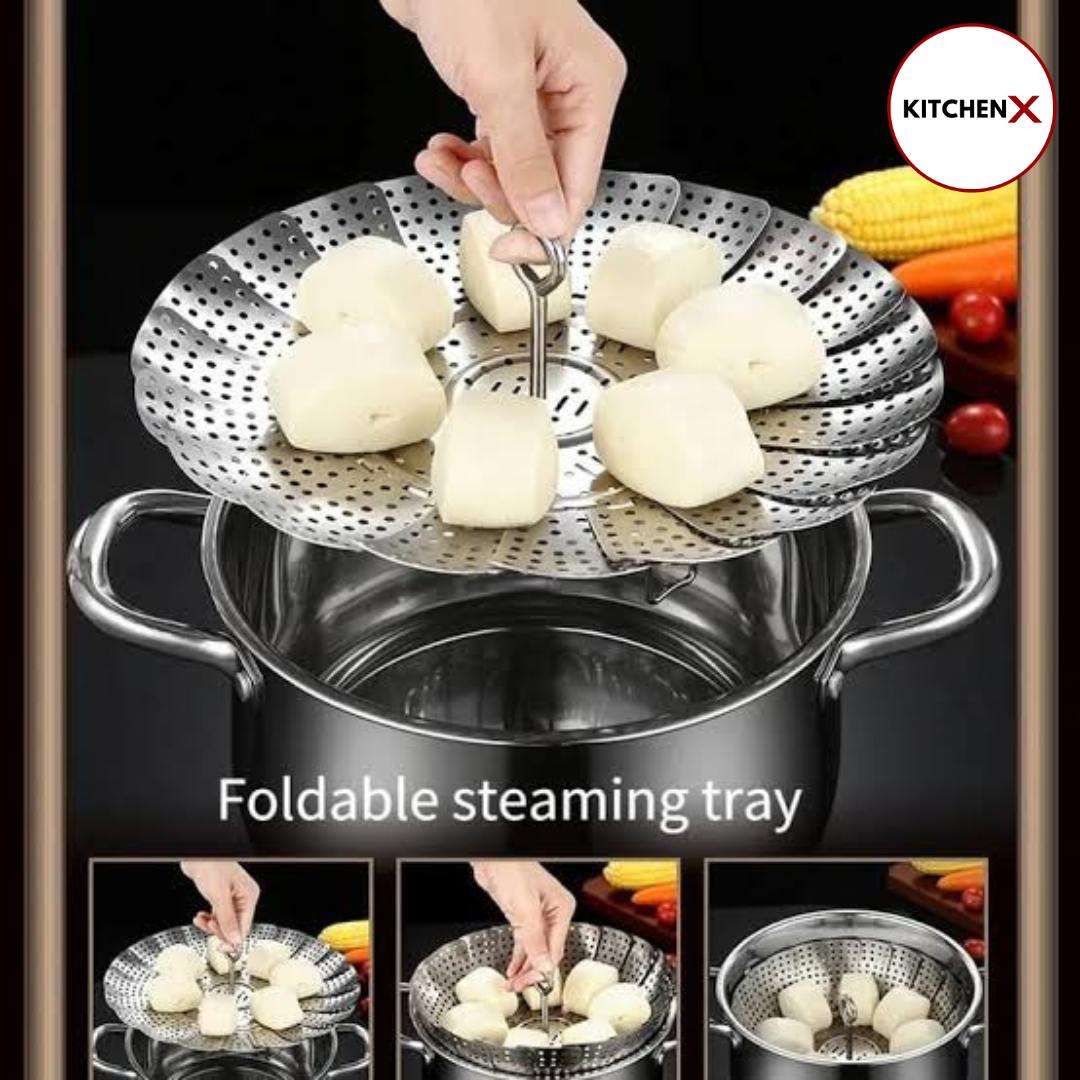 Stainless Steel Folding Steamer Basket