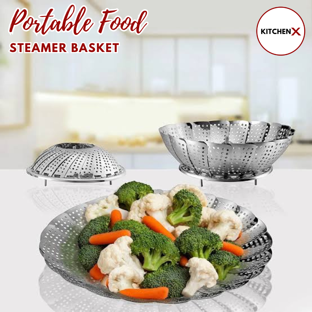 Stainless Steel Folding Steamer Basket