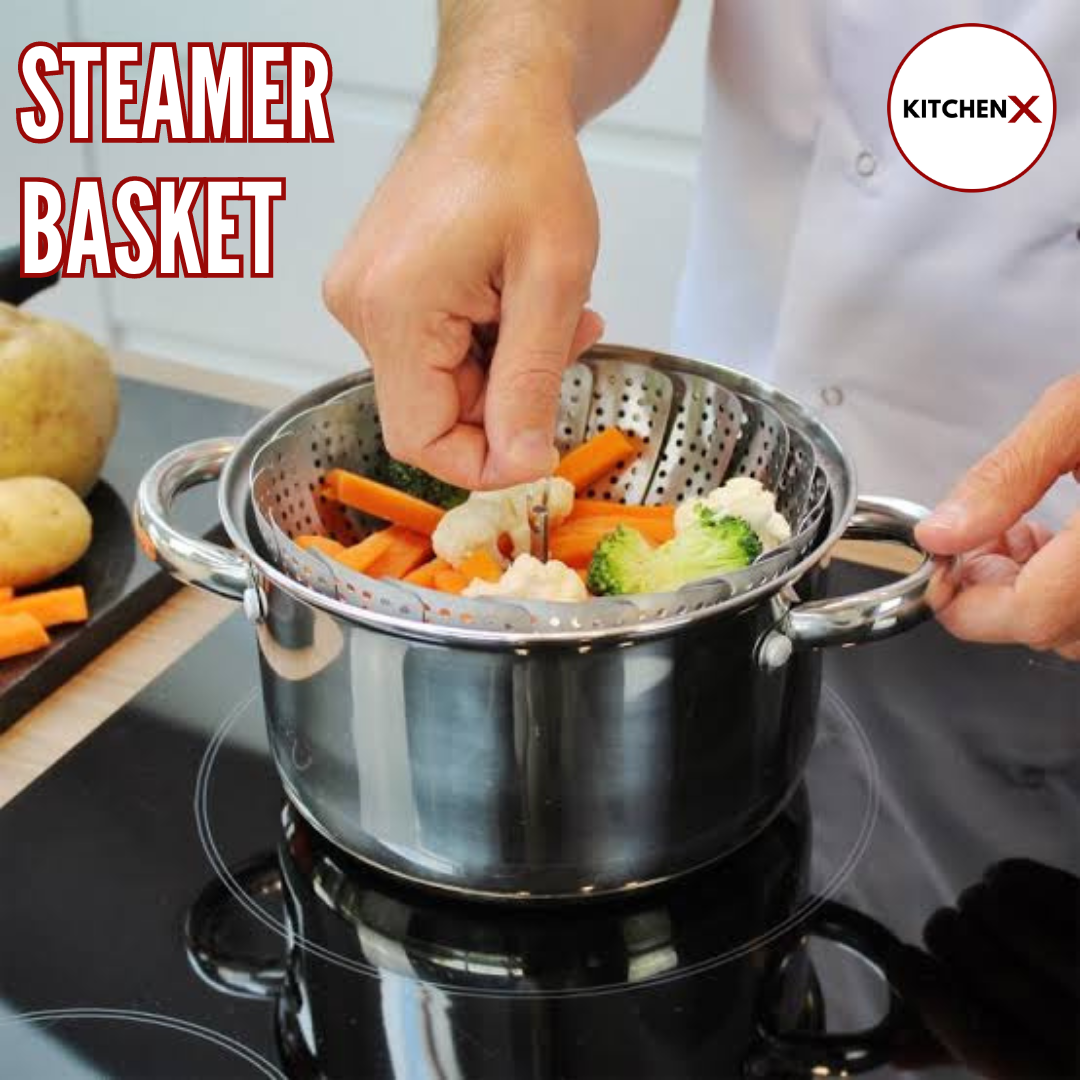 Stainless Steel Folding Steamer Basket