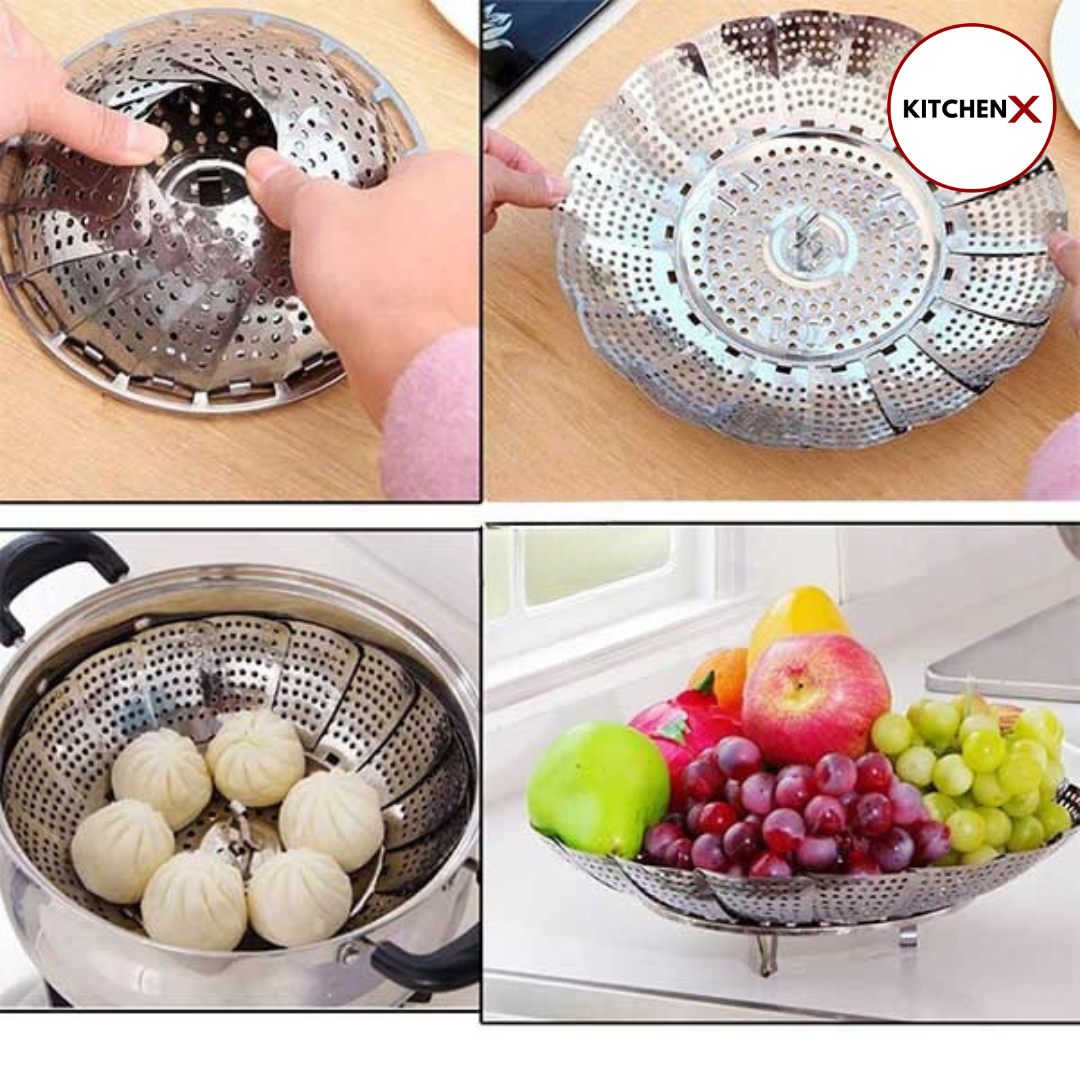Stainless Steel Folding Steamer Basket