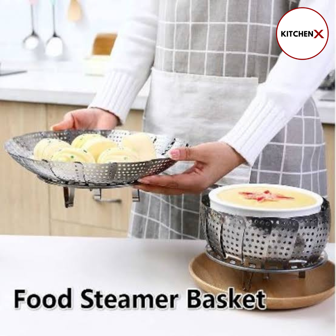 Stainless Steel Folding Steamer Basket