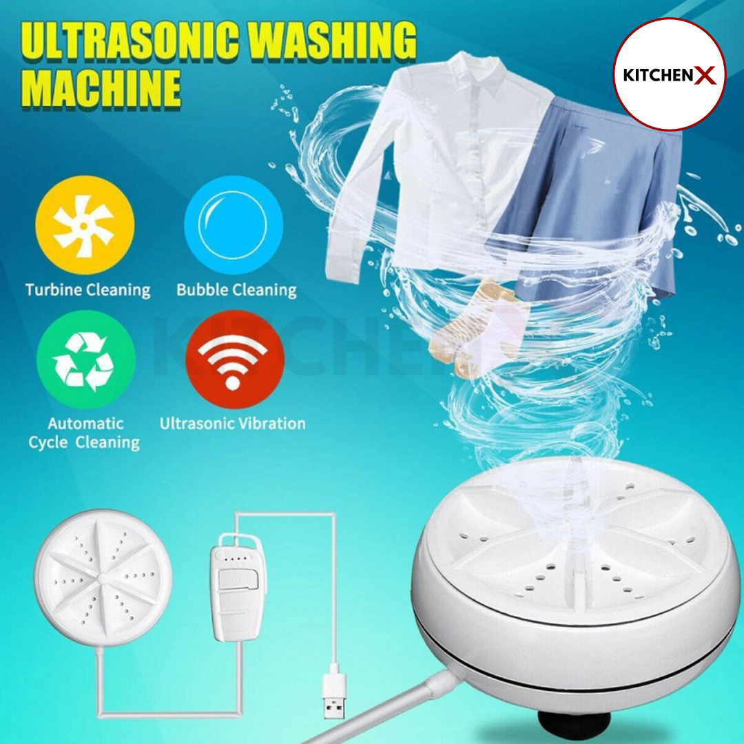Portable Turbine Ultrasonic Washing Machine