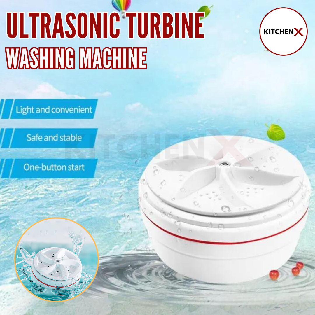 Portable Turbine Ultrasonic Washing Machine