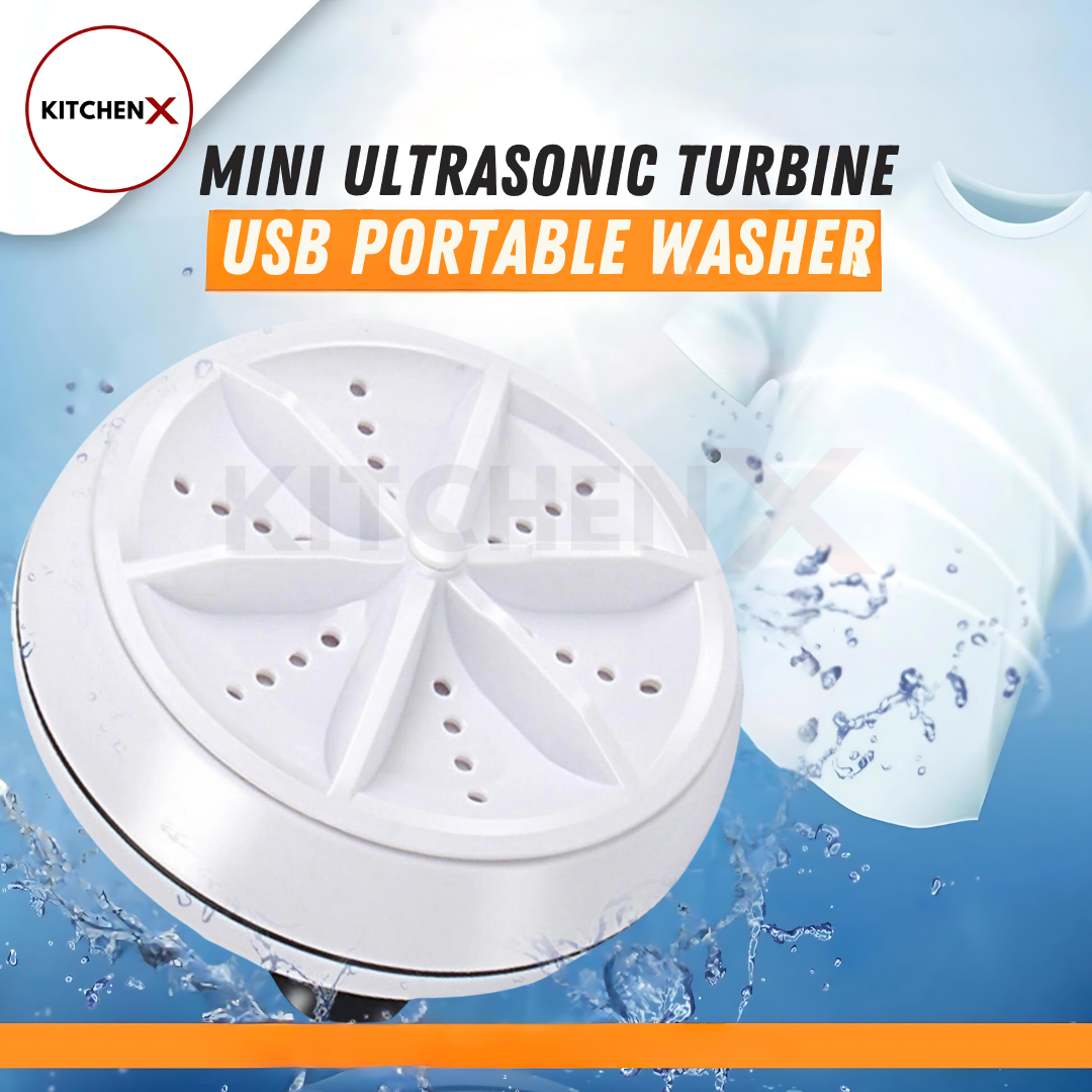 Portable Turbine Ultrasonic Washing Machine