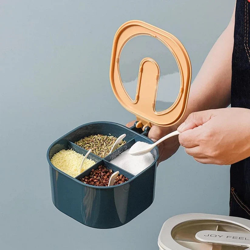 4 In 1 Partition Kitchen Seasoning Box