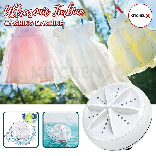Portable Turbine Ultrasonic Washing Machine